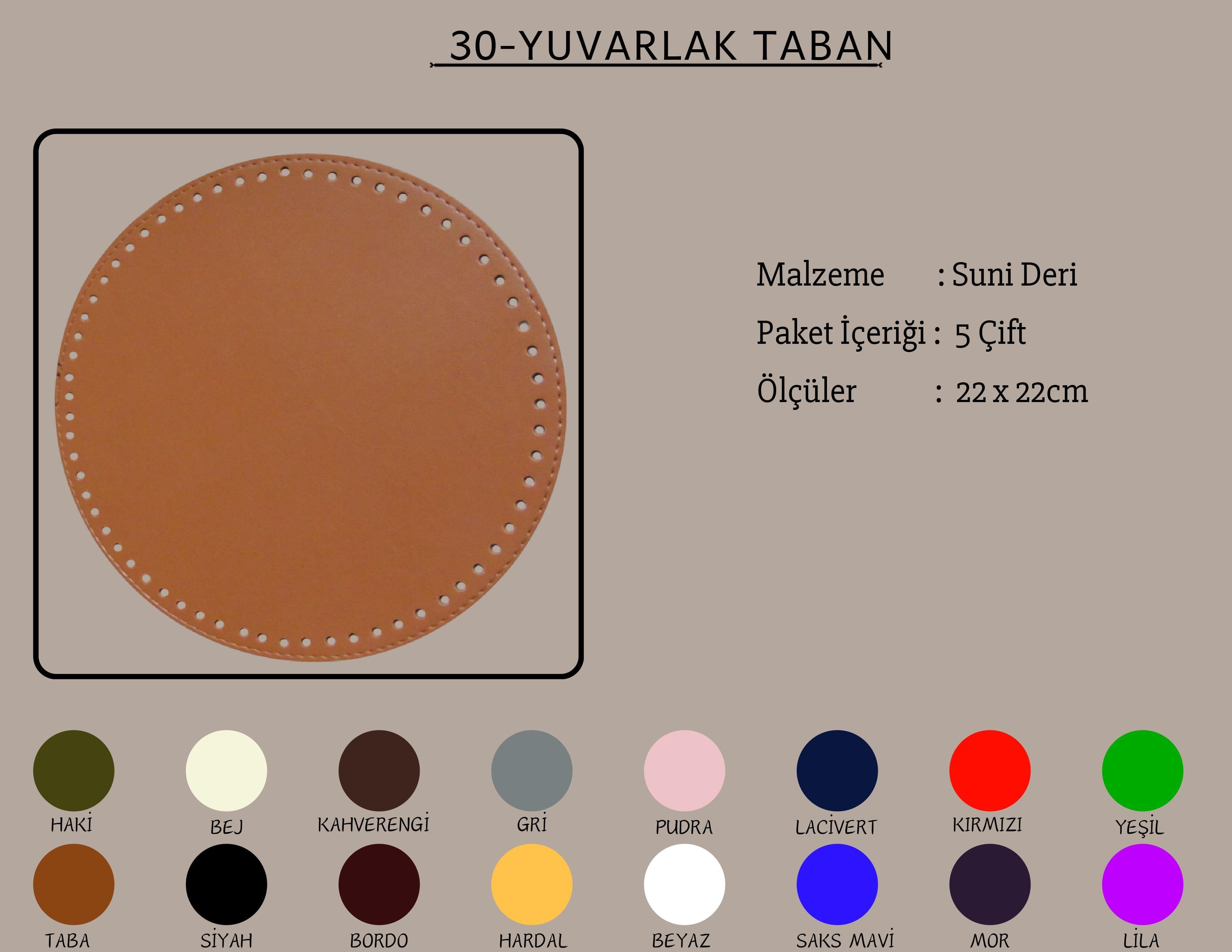 Yuvarlak Taban 22x22 CM