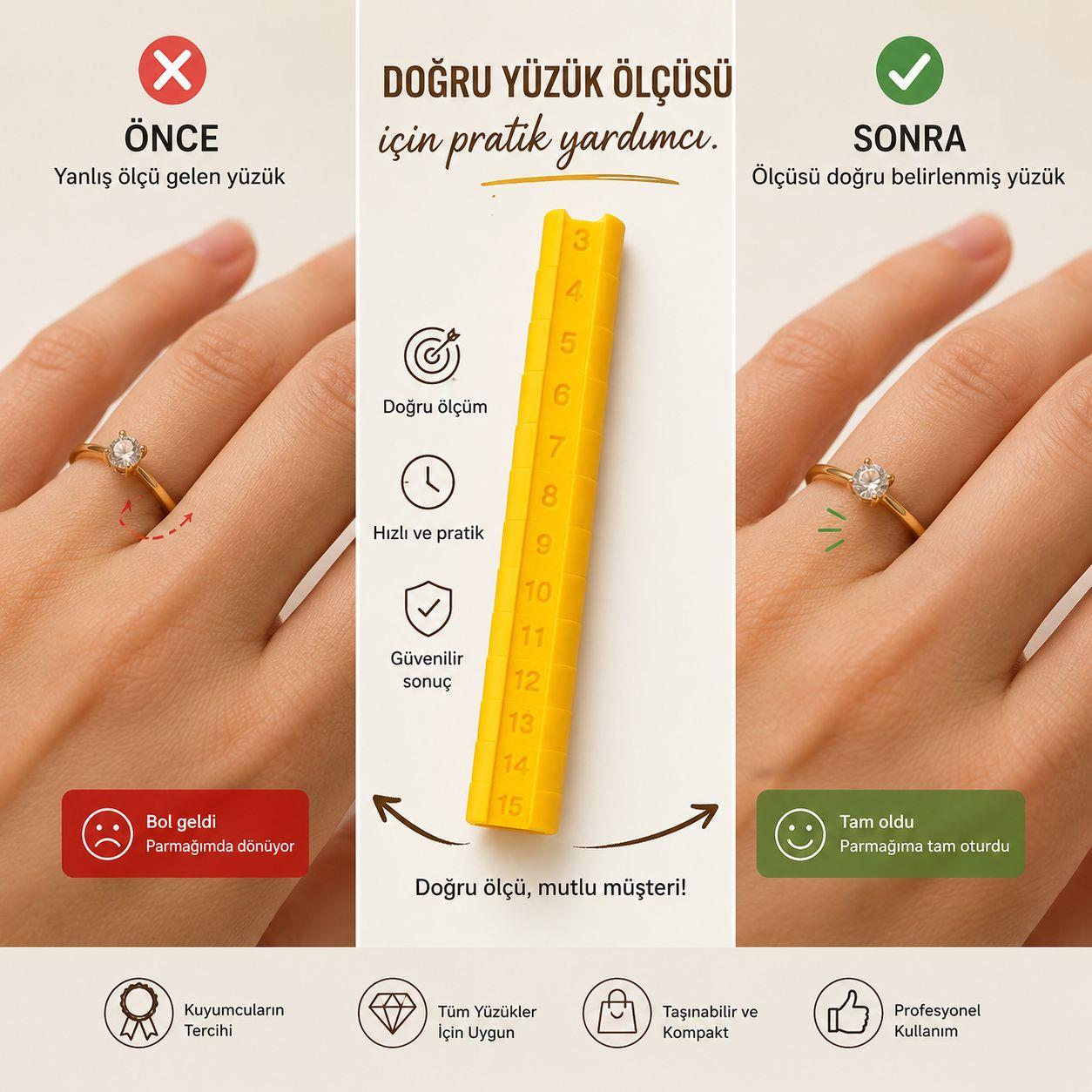 Yüzük Ölçü Rehberi - Stant