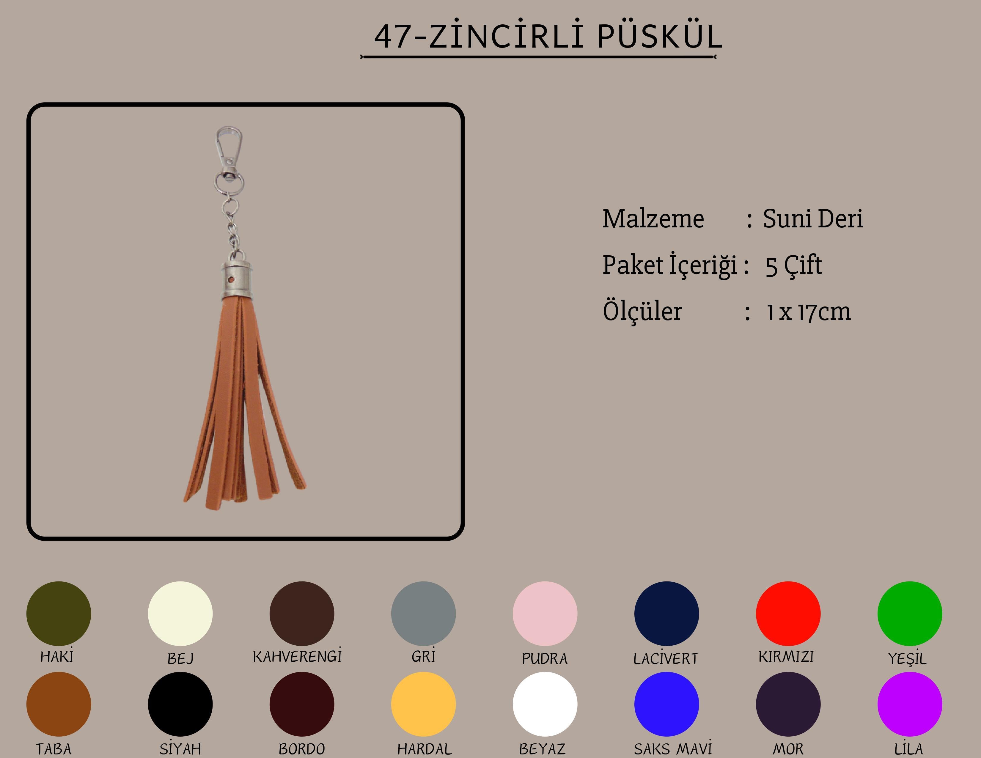 Zincirli Püskül 1x17 CM