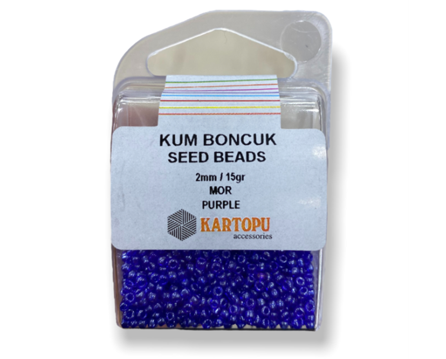 Kum Boncuk Seed Beads 15GR - Mor