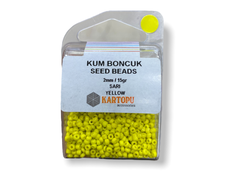 Kum Boncuk Seed Beads 15GR - Sarı