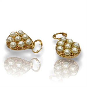 Eight Pearl inlaid Earring Clip