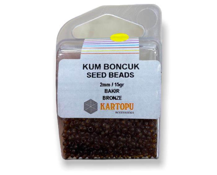 Kum Boncuk Seed Beads 15GR - Bakır