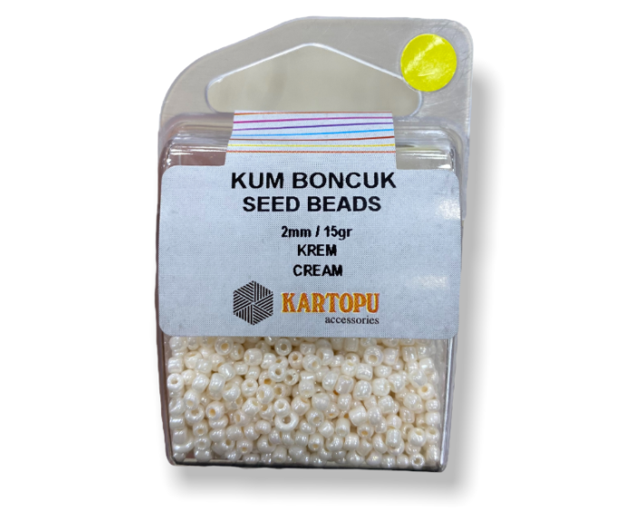 Kum Boncuk Seed Beads 15GR - Krem
