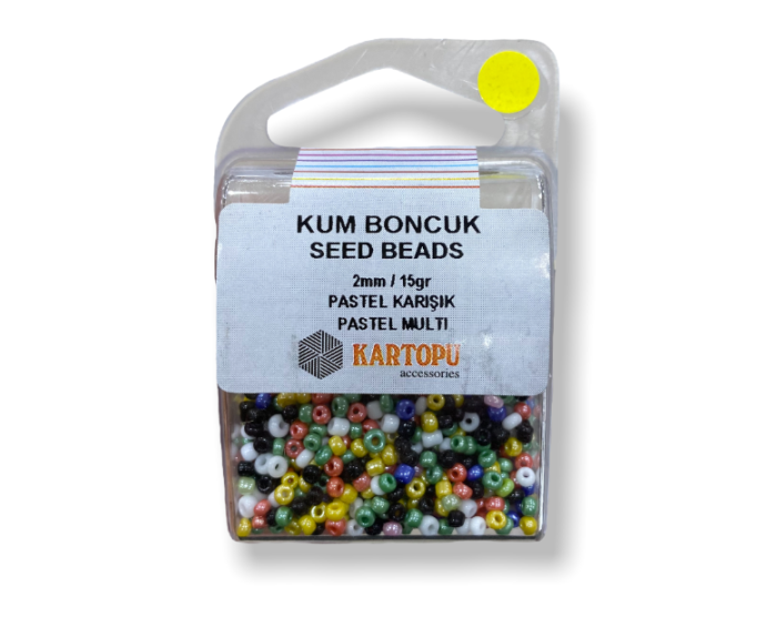 Kum Boncuk Seed Beads 15GR - Pastel Karışık