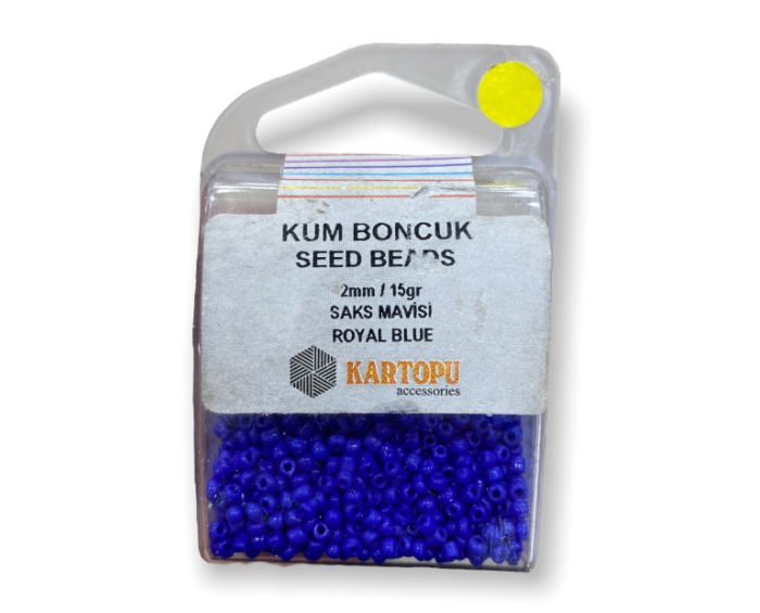 Kum Boncuk Seed Beads 15GR - Saks Mavisi