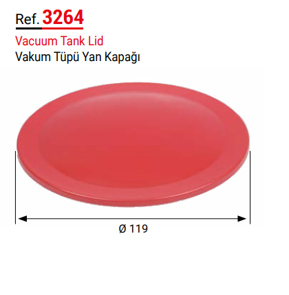 Melasty Süt Sağma Makinesi Vakum Tankı Yan Kapağı (Universal Model)
