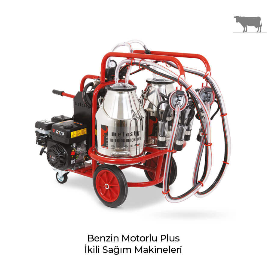 Benzin Motorlu Plus İkili Süt Sağım Makineleri