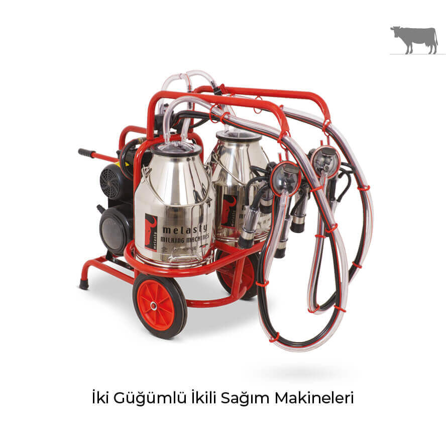 İnek İki Güğümlü İkili Sağım Makineleri