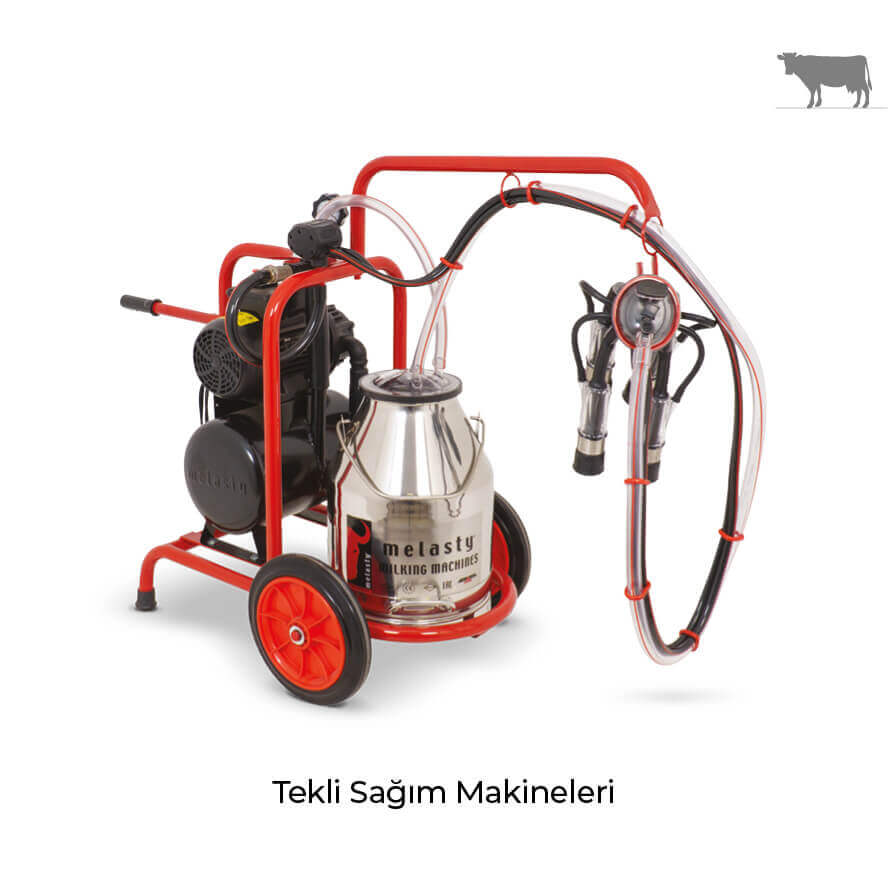 Tekli İnek Süt Sağım Makineleri