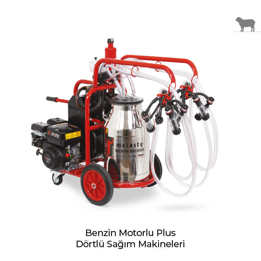 Benzin Motorlu Plus Dörtlü Sağım Makineleri