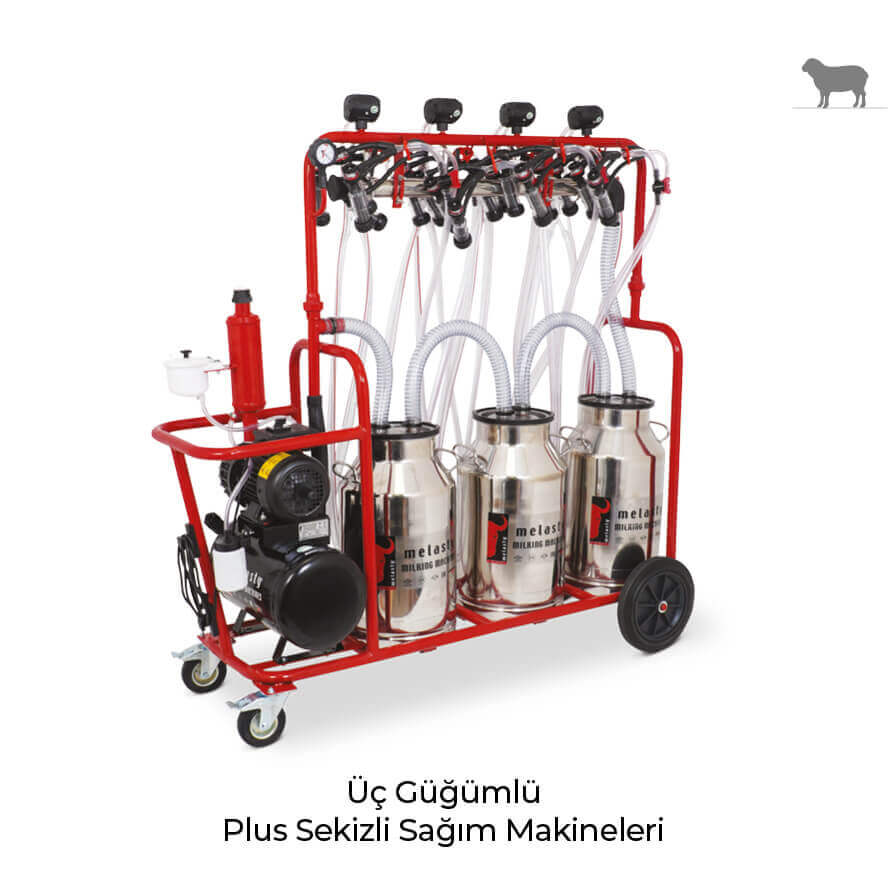 Üç Güğümlü Plus Sekizli Sağım Makineleri