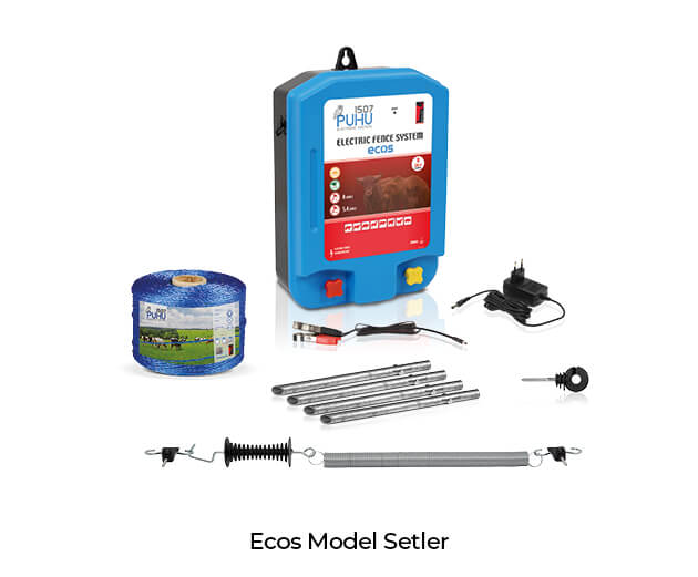 Ecos Model Elektrikli Çit Cihazı Setleri