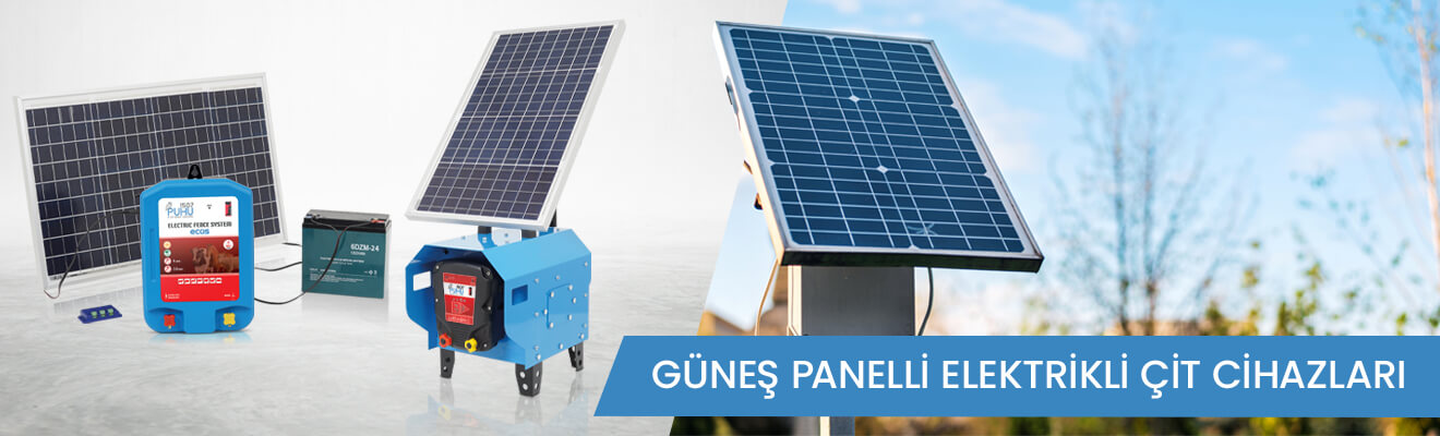 Güneş Panelli Elektrikli Çit Cihazları