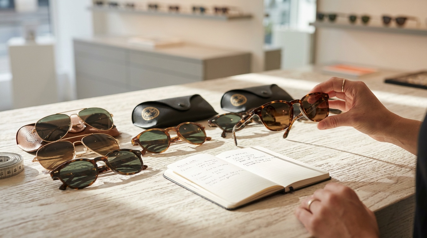 Güneş gözlüğü,Lens rengi,Çerçeve stili