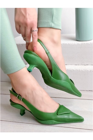 Chiara Yeşil Topuklu Ayakkabı