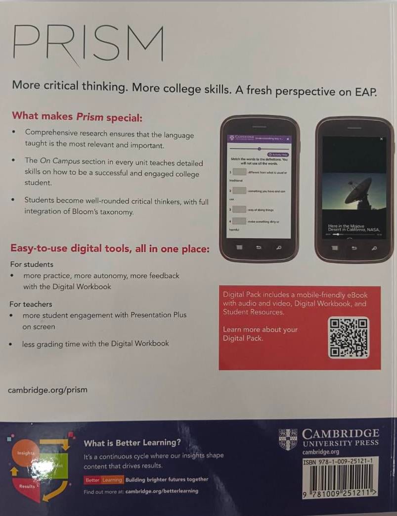 Prism 1 Listening and Speaking Students Book with Digital Pack