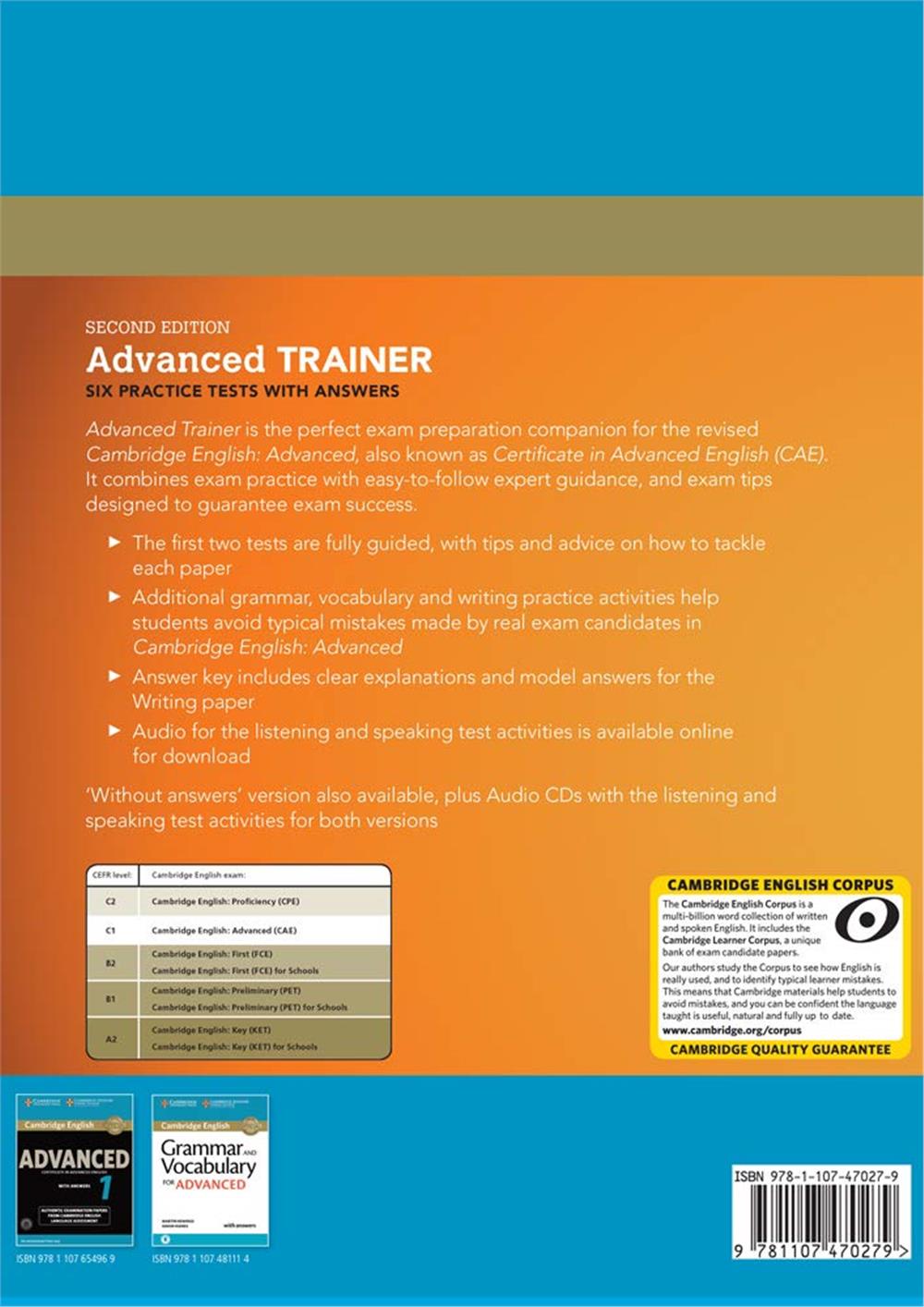 Advanced Trainer Six Practice Tests with Answers with Audio