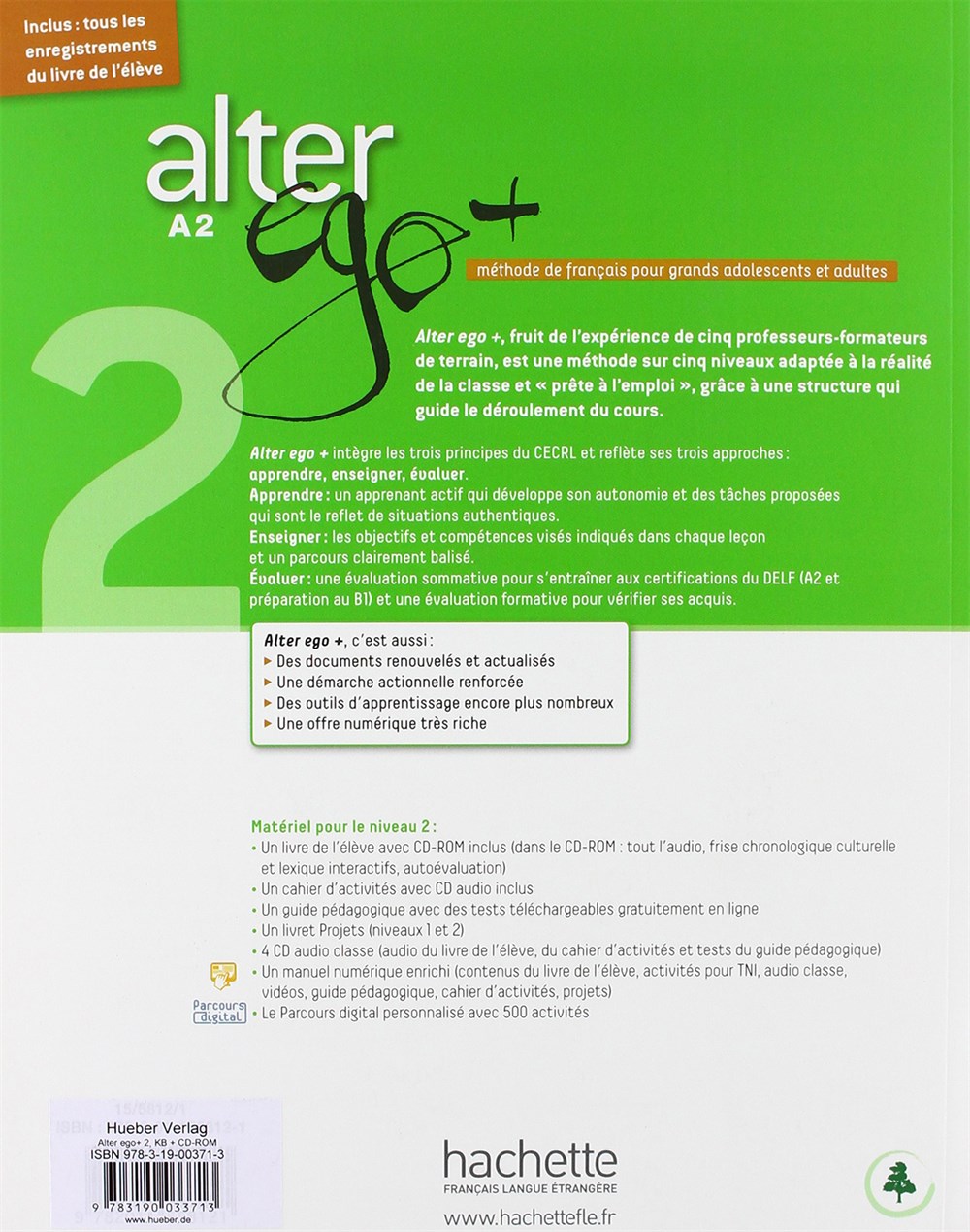 Alter Ego+ A2 Methode De Français + Cahier dActivites + CD