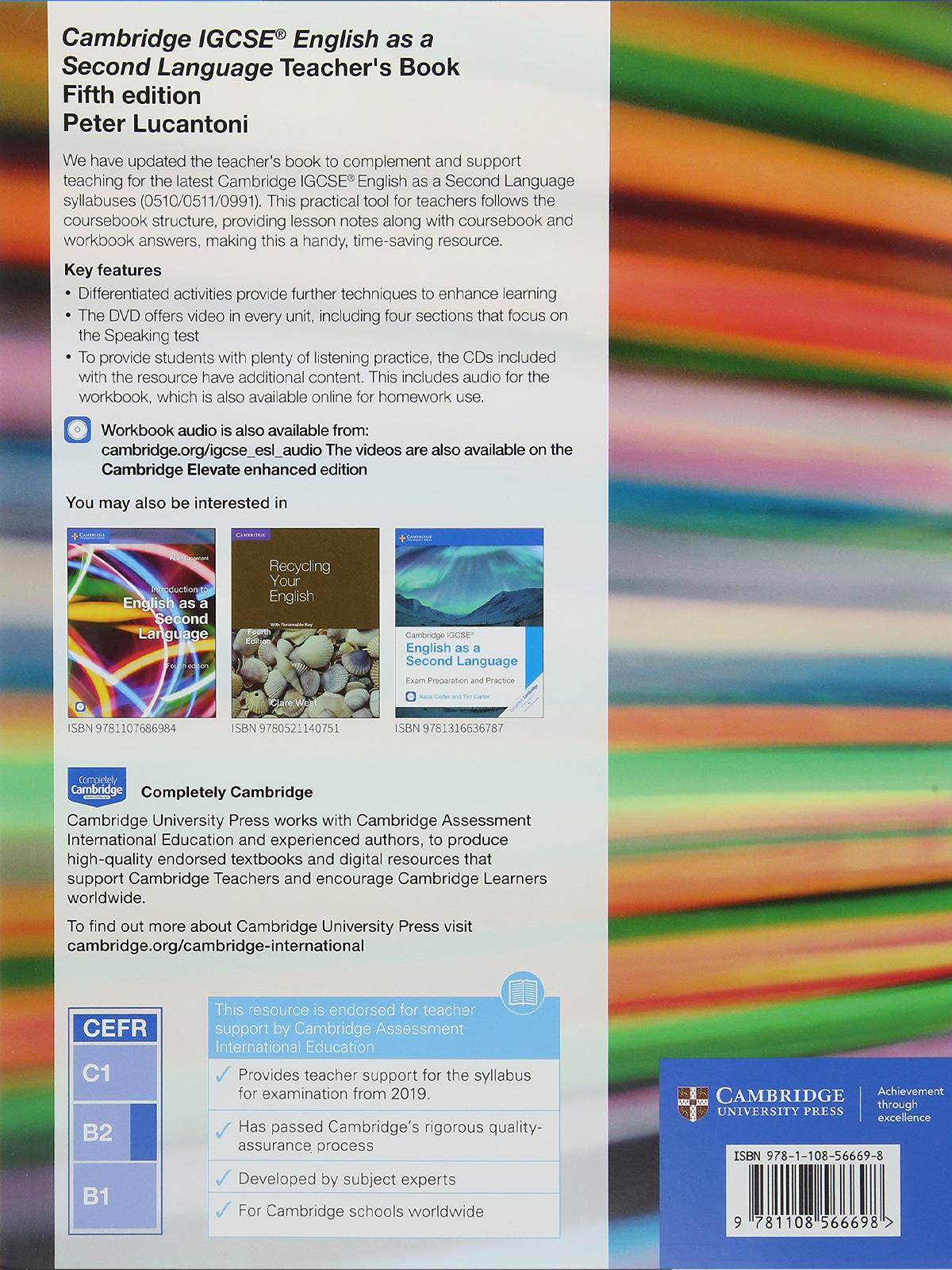 Cambridge IGCSE® English as a Second Language Teachers Book with Audio CDs (2) and DVD (Cambridge International IGCSE)