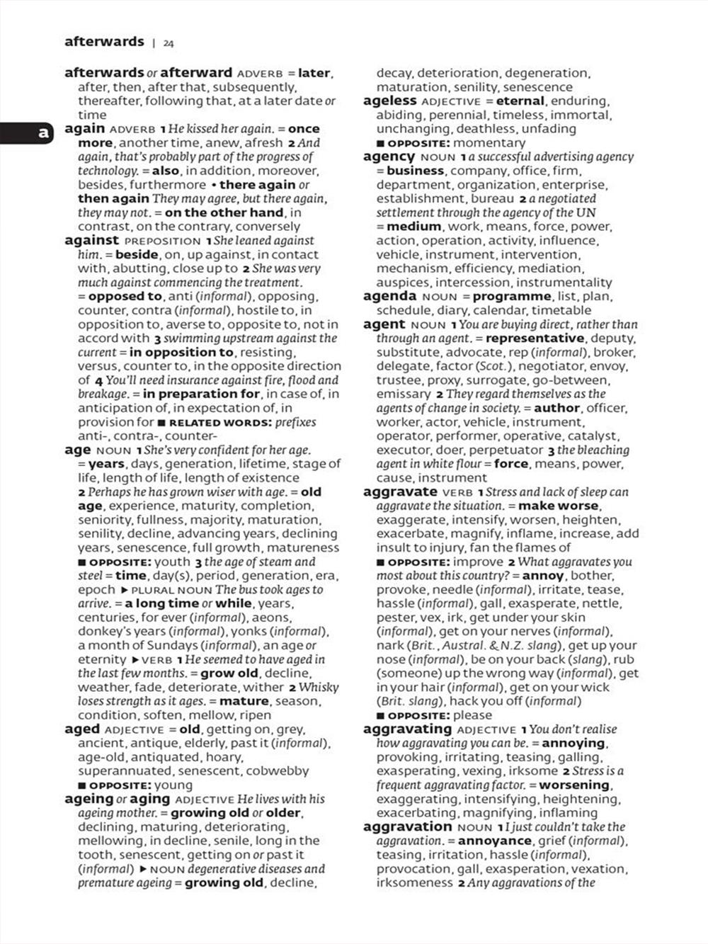 Collins English Thesaurus (8th Edition)