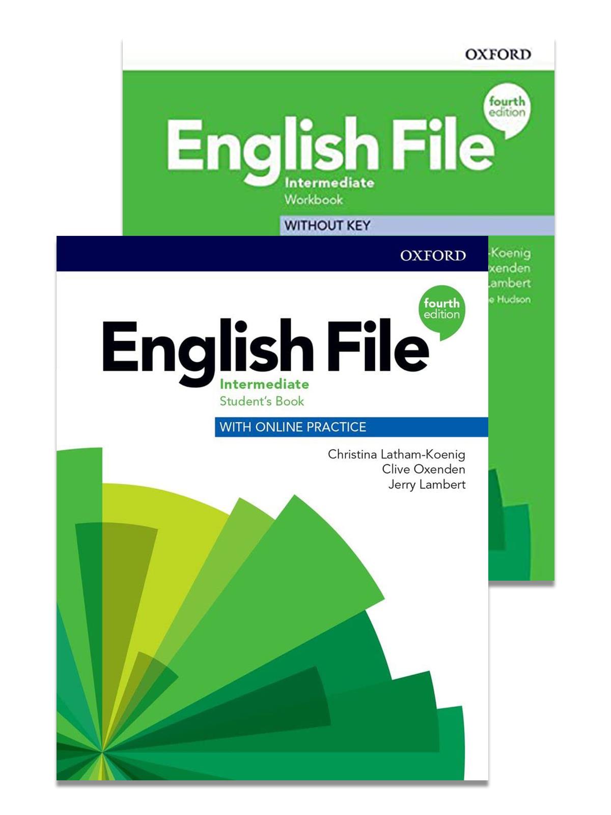 English File Intermediate Students Book with Online Practice + Workbook without Key 