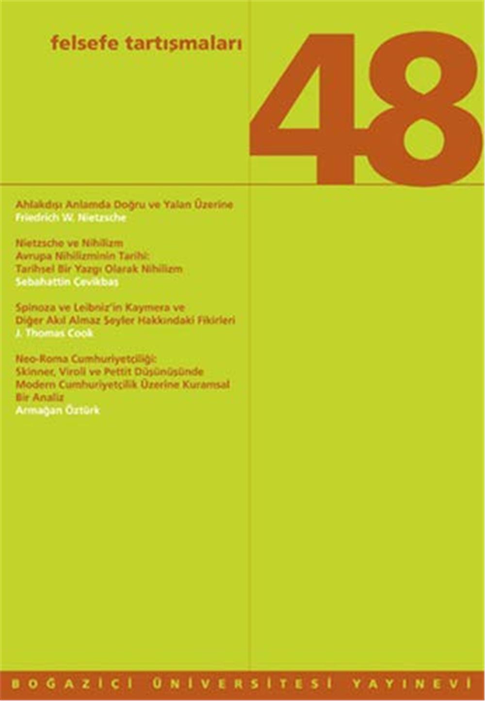 Felsefe Tartışmaları 48  
