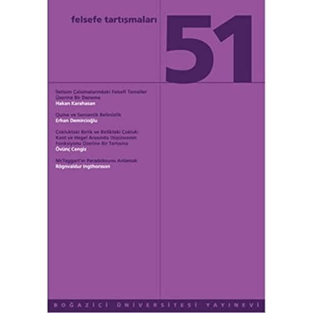 Felsefe Tartışmaları 51  