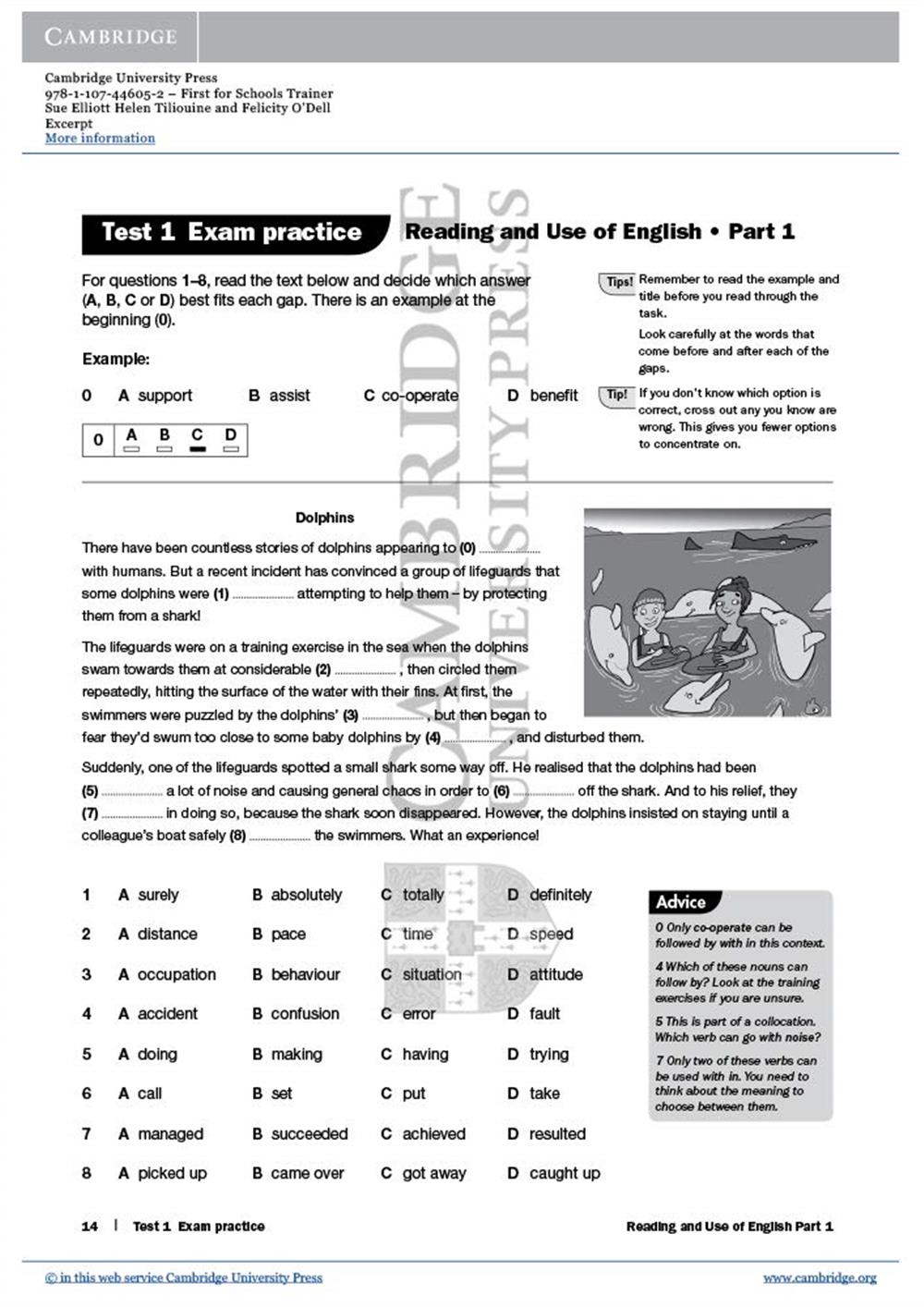 First for Schools Trainer Six Practice Tests with Audio (Authored Practice Tests)