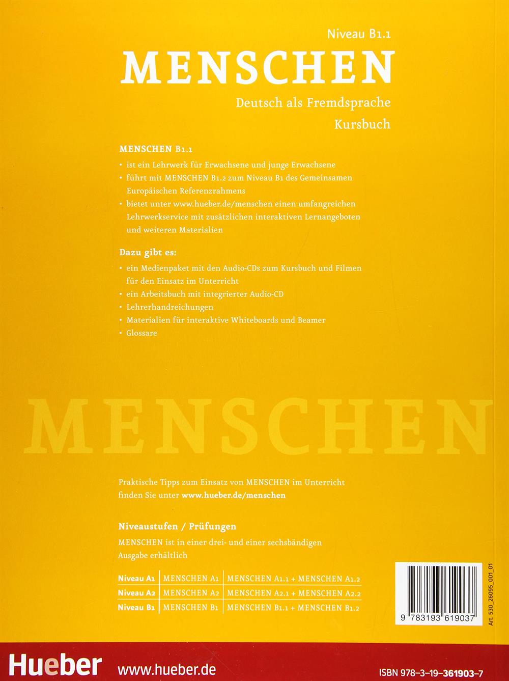 Menschen B1.1 Kursbuch + Arbeitsbuch mit Audio-CD
