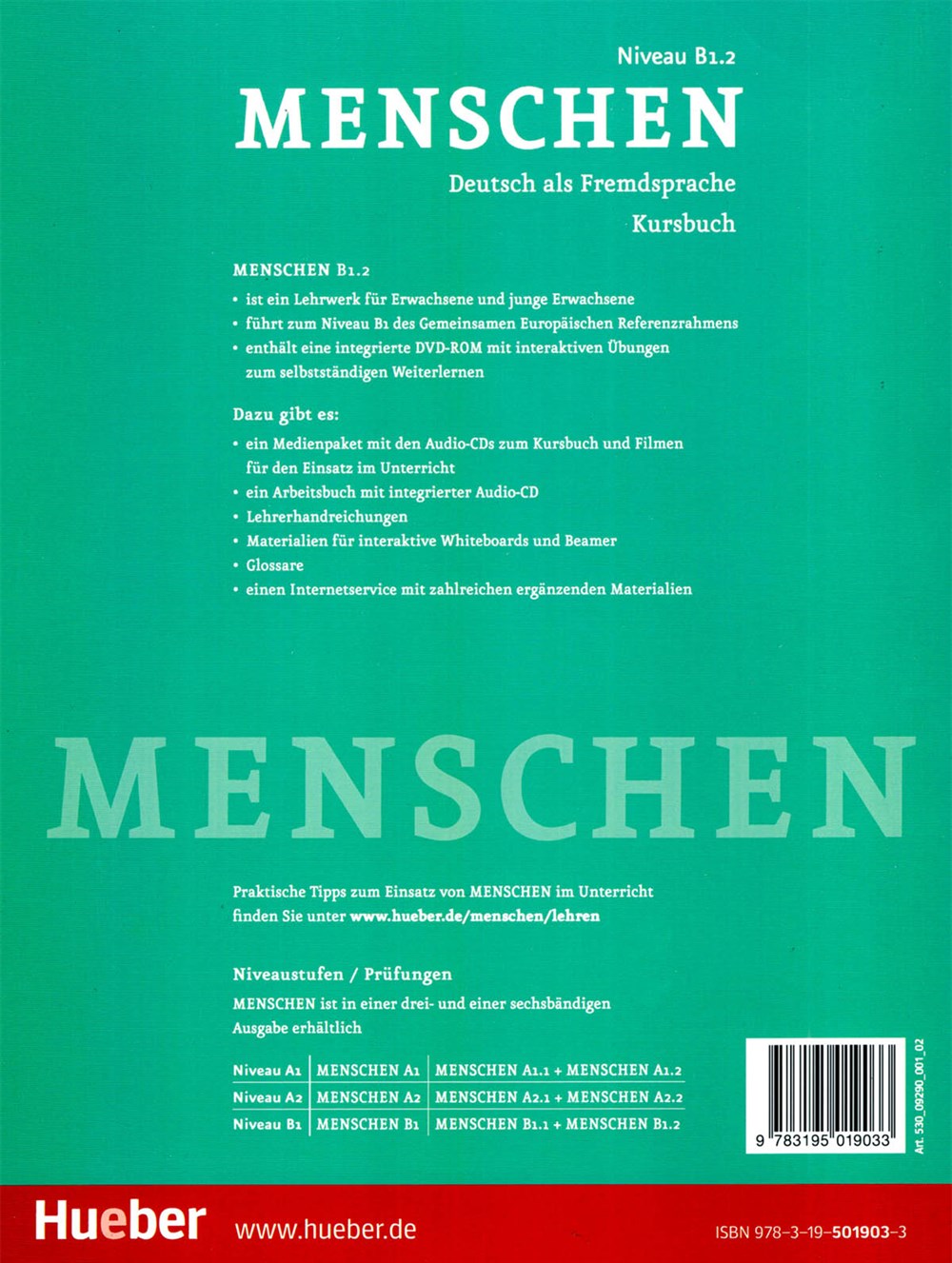 Menschen B1.2 Kursbuch + Arbeitsbuch + DVD