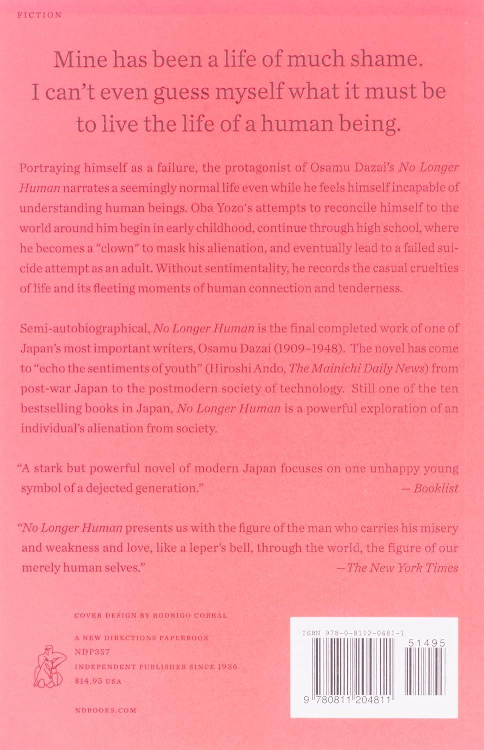 No Longer Human - Osamu Dazai