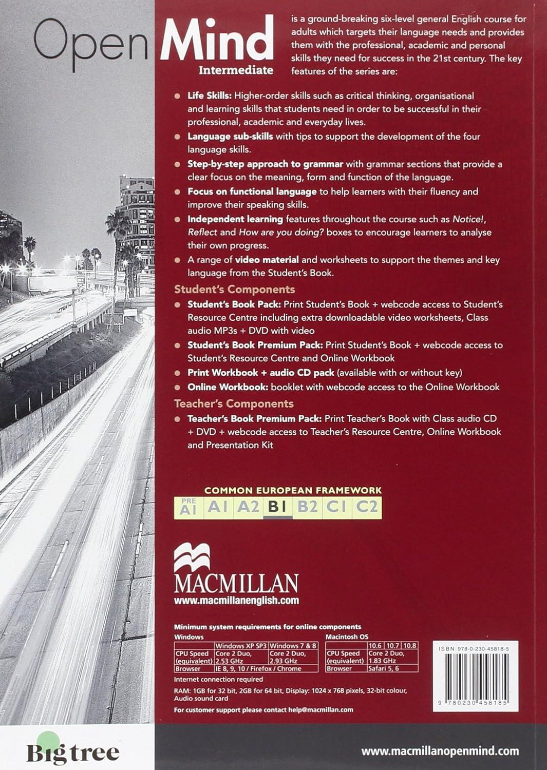 Open Mind Intermediate (B1+) Students Book Premium Pack with access code