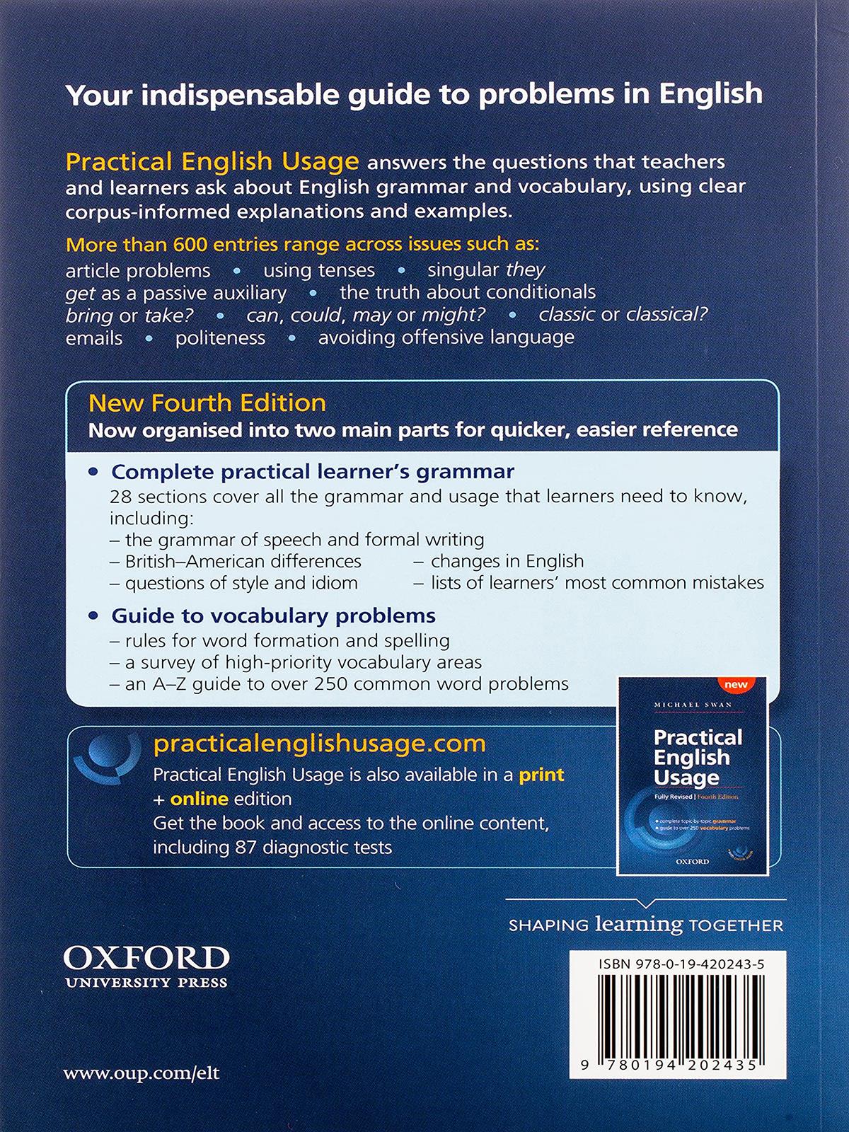 Practical English Usage, 4th  Paperback: Michael Swan
