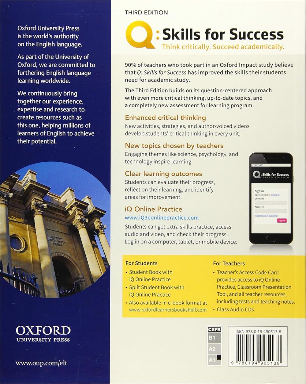 Q Skills for Success (3rd Edition). Listening & Speaking 1. Students Book with IQ Online Practice