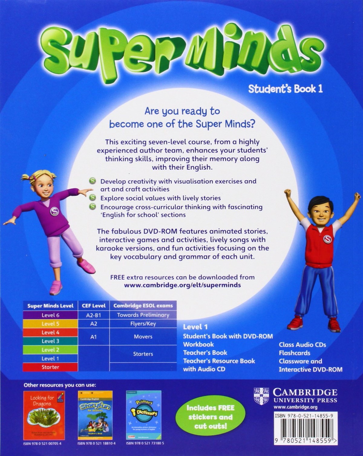 Super Minds Level 1 Students Book with DVD-ROM