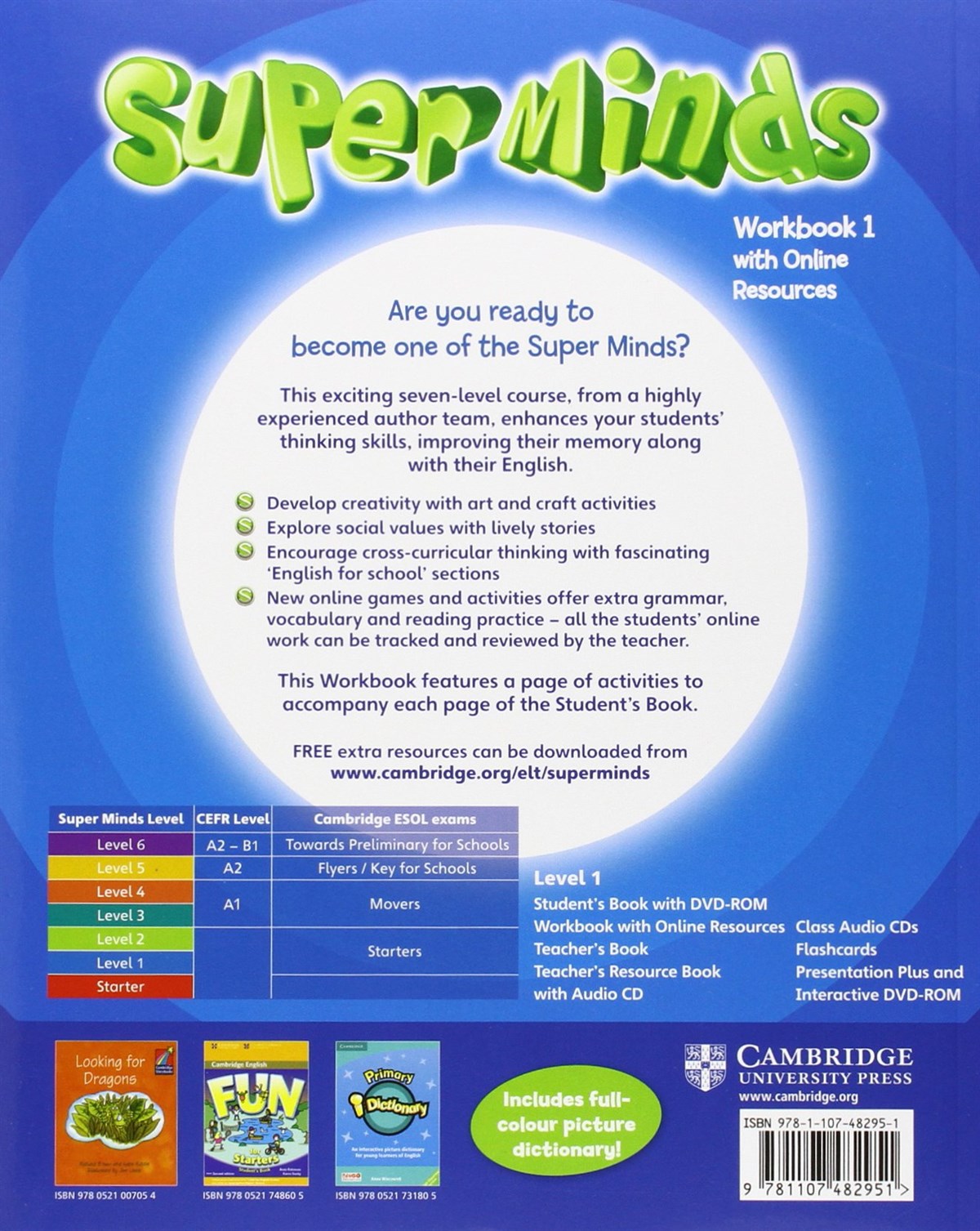 Super Minds Level 1 Workbook with Online Resources