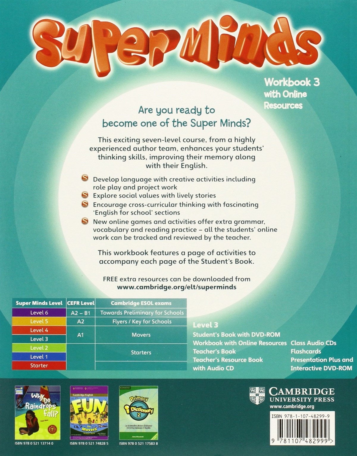 Super Minds Level 3 Workbook with Online Resources