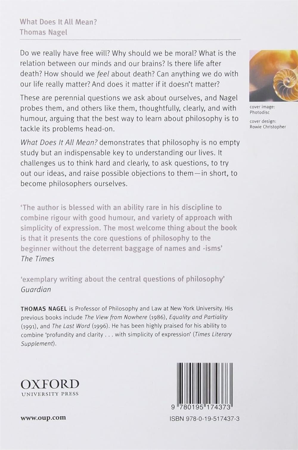 What does it all mean? by Thomas Nagel 