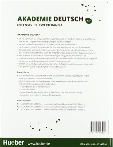  Akademie Deutsch A1+. Band 1 - Intensivlehrwerk mit Audios online: Deutsch als Fremdsprache