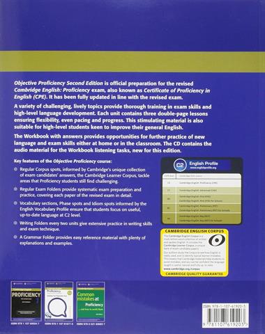 Objective Proficiency Workbook with Answers with Audio CD