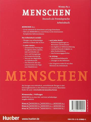 Menschen A2.1 Kursbuch mit DVD-Room + Arbeitsbuch mit Audio-CD