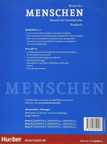 Menschen A2.2 Kursbuch mit online Ubungen + Arbeitsbuch mit Audio-CD