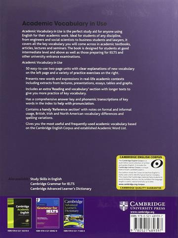 Academic Vocabulary in Use with Answers