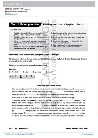 Advanced Trainer Six Practice Tests with Answers with Audio