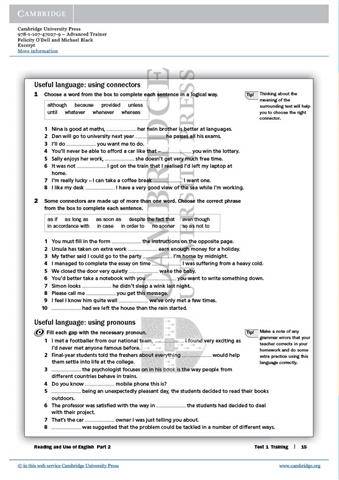 Advanced Trainer Six Practice Tests with Answers with Audio