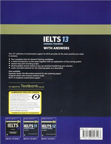 Cambridge IELTS 13 General Training Students Book with Answers with Audio