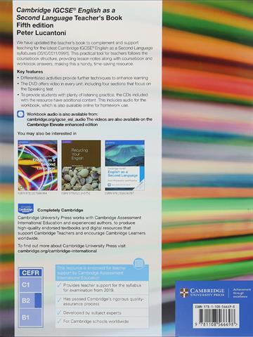 Cambridge IGCSE® English as a Second Language Teachers Book with Audio CDs (2) and DVD (Cambridge International IGCSE)