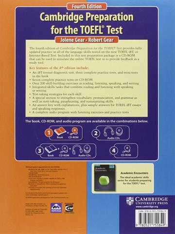 Cambridge Preparation for the TOEFL Test (Harcover Book & 7 CD-Rom)
