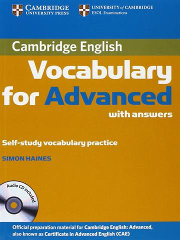 Cambridge Vocabulary for Advanced with Answers and Audio CD